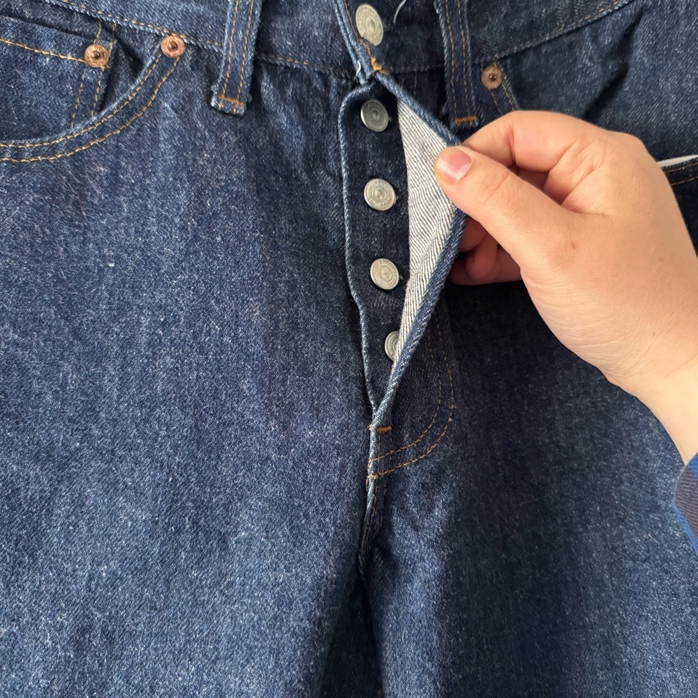 Levi's Vintage Original 501 Button Fly 80’s Rare Blue Jeans High Rise - Picture 8 of 16